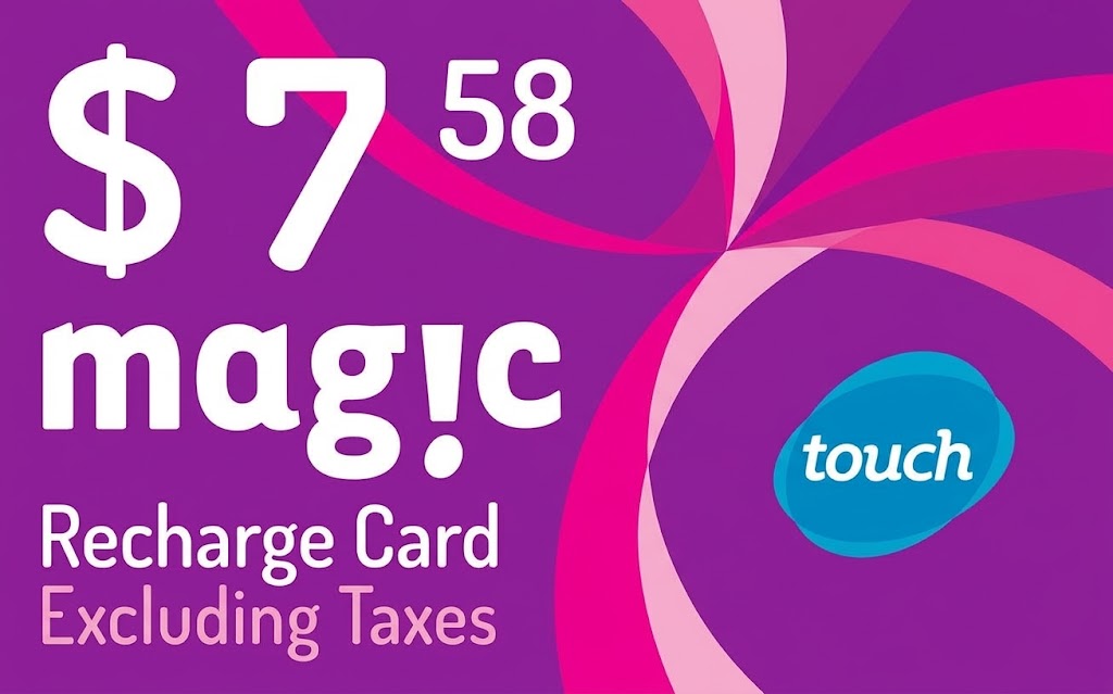 7.58$ Recharge card